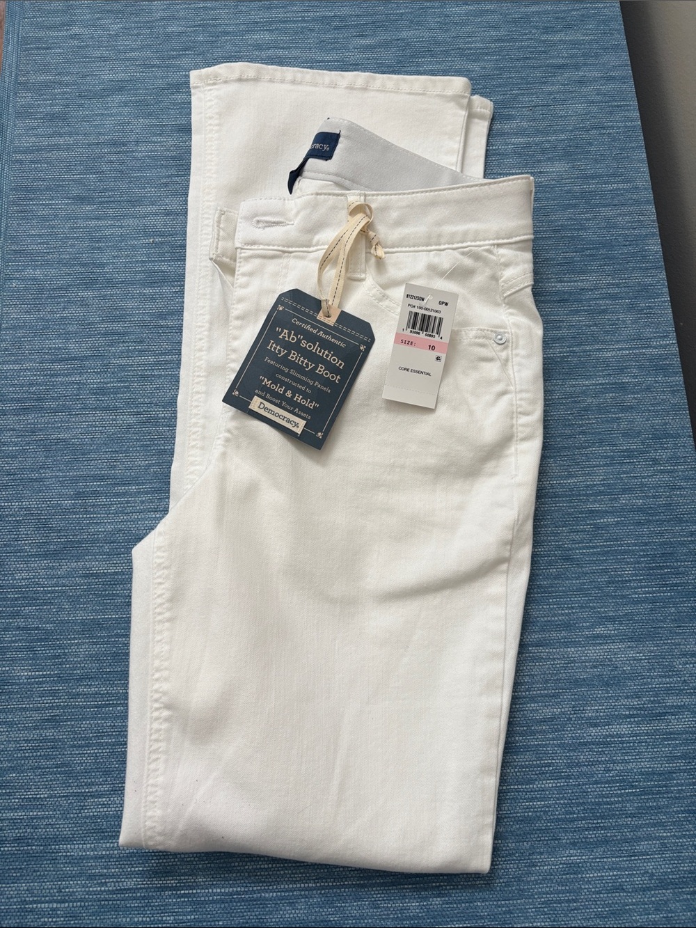 NWT democracy “Ab”solution itty bitty boot cut sz 10